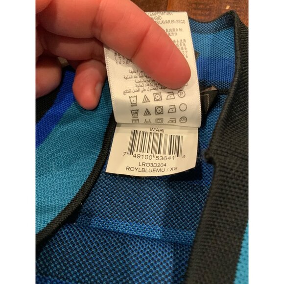 BCBG Max Azria Blue Striped "Imari" Mini Skirt, Size XS - Picture 5 of 5